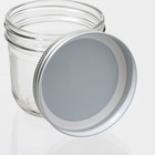 Банка для сыпучих Доляна «Сильвер», 280 мл, 8.7×8.4 см, с металлической крышкой, стекло, прозрачная - Фото 4