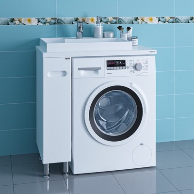 Тумба напольная «СаНта», под раковину «СаНта. Лондон 19», 1 дверь, цвет белый