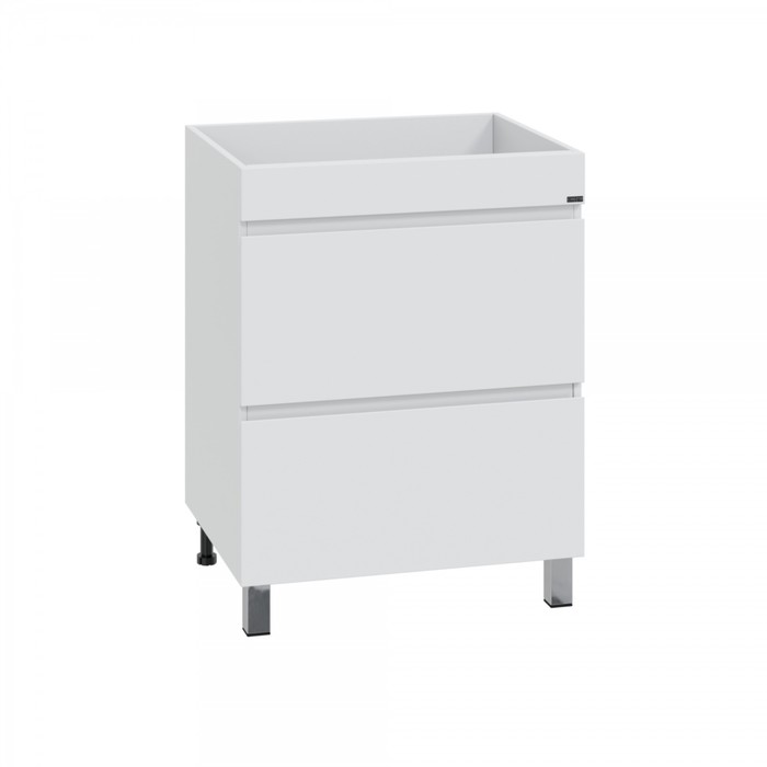 Тумба напольная «СаНта», под раковину СаНта «Марс 69», 2 ящика, цвет белый - Фото 1