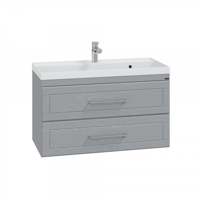 Тумба СаНта «Венера 100» дуб серый, подвесная с раковиной «Classic 100»