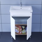 Тумба напольная «СаНта. Лондон 60», с раковиной «Фостер 60», цвет белый 10014173