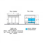 Тумба напольная «СаНта. Марс 100», с раковиной «Сириус 100», 3 дверки, цвет белый  (артикул 10014175)  большой выбор товаров оптом и в розницу по низким ценам с доставкой