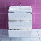 Тумба напольная «СаНта. Омега 70», с раковиной «Фостер 70», цвет белый 10014182