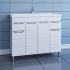 Тумба напольная «СаНта. Родос 100», с раковиной «Фостер 100», цвет белый - Фото 1