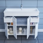 Тумба напольная «СаНта. Родос 100», с раковиной «Фостер 100», цвет белый - Фото 2