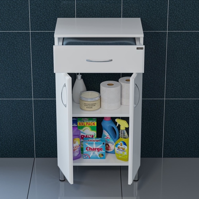 Комод напольный «СаНта. Стандарт 45», цвет белый