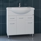 Тумба напольная «СаНта. Эльбрус 80», с раковиной «Классик 80», цвет белый 10014196