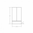 Шкаф подвесной СаНта «Марс 50х90» - Фото 3