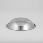 Миска глубокая из нержавеющей стали Доляна «Индия», 1 л, d=22 см - Фото 3