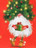 Пакет подарочный "Новогодний домовёнок", 11,5 х 14,5 х 6,5 см - фото 809174440 Пакет подарочный "Новогодний домовёнок", 11,5 х 14,5 х 6,5 см - фото 809174440