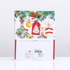 Пакет подарочный новогодний ламинированный «Новогодняя гирлянда подарков», 18×22.3×10 см - Фото 2