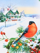 Пакет подарочный новогодний ламинированный «У Ёлочки », 26?32?12 см (комплект 2 шт) - фото 53712154