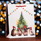 Пакет подарочный "Пингвинёнок ", 26 х 32 х 12 см - фото 319767683