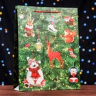 Пакет подарочный новогодний ламинированный «Салют подарков », 33×42.5×10 см - Фото 3