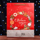 Пакет подарочный "С Новым годом",  33 х 42,5 х 10 см - фото 22624844