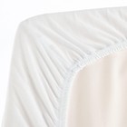 Простыня на резинке 2-спальная, 180×200+25 см, белая, кулирка - фото 43876540 Простыня на резинке 2-спальная, 180×200+25 см, белая, кулирка - фото 43876540