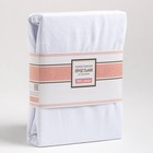 Простыня на резинке 2-спальная, 180×200+25 см, белая, кулирка - фото 43876541 Простыня на резинке 2-спальная, 180×200+25 см, белая, кулирка - фото 43876541