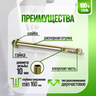 Анкерный болт ЛОМ, с гайкой, оцинкованный, 12×150 мм, 40 шт. 9893720