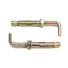 Анкерный болт, с Г-образным крюком, оцинкованный, 10х70 мм, 50 шт - фото 22520254