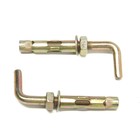 Анкерный болт, с Г-образным крюком, оцинкованный, 12х70 мм, 30 шт 9893738 - фото 16292750