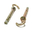 Анкерный болт ЛОМ, с крюком, оцинкованный, 8х80 мм, 50 шт - фото 24651218