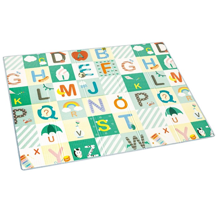 Детский развивающий игровой коврик с алфавитом, 177х146 см