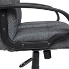 Кресло офисное для руководителя СН833, с подлокотниками, на колёсиках, ткань, цвет серый 207 - Фото 4