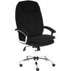 Кресло руководителя SOFTY LUX флок, черный, 35 - фото 110258611