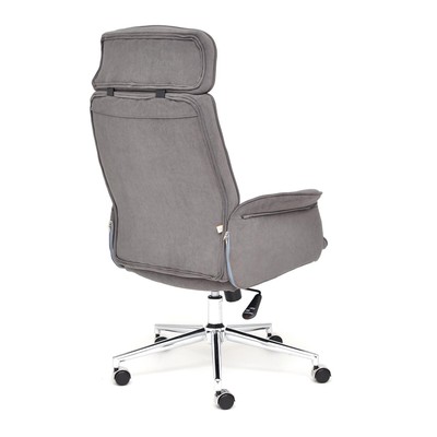 Кресло офисное для руководителя CHARM 29, на колёсиках, 640×470×1220(1280) мм, флок, цвет серый
