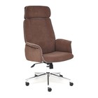 Кресло руководителя CHARM флок, коричневый, 6 - фото 110258641