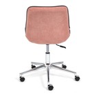 Кресло руководителя STYLE флок, розовый, 137 - Фото 4