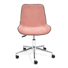 Кресло офисное для руководителя STYLE, без подлокотников, на колёсиках, флок, цвет розовый 137 - Фото 5