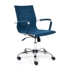 Кресло руководителя URBAN-LOW флок, синий, 32 - фото 109584248