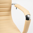 Кресло офисное для руководителя URBAN - LOW, с подлокотниками, на колёсиках, экокожа, цвет бежевый 36 - 34 - Фото 6