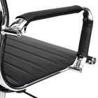 Кресло офисное для руководителя URBAN-LOW 36-6, 540×460×900(980) мм, экокожа, цвет чёрный - Фото 3