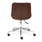 Кресло офисное для руководителя STYLE, без подлокотников, на колёсиках, флок, цвет коричневый 6 - Фото 5