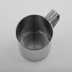 Кружка из нержавеющей стали Доляна «Индия», 250 мл, 9,5×6,8×9 см, с крышкой - Фото 4