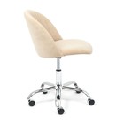 Кресло офисное для работы MELODY, на колёсиках, флок, цвет бежевый 7 - Фото 2