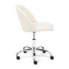 Кресло офисное для работы MELODY, на колёсиках, флок, цвет молочный 4 - Фото 2