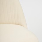 Кресло офисное для работы MELODY, на колёсиках, флок, цвет молочный 4 - Фото 6