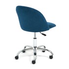 Кресло офисное для работы MELODY, на колёсиках, флок, цвет синий 32 - Фото 3
