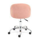 Кресло офисное для работы MELODY, на колёсиках, флок, розовое 137 - Фото 4