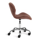 Кресло офисное оператора SELFI, на колёсиках, флок, цвет коричневый 6 9868767 Кресло офисное оператора SELFI, на колёсиках, флок, цвет коричневый 6 9868767