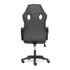 Кресло компьютерное игровое RACER GT new, с подголовником, на колёсиках, экокожа/ткань, цвет металлик/серый 36/12 - Фото 5