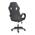 Кресло компьютерное игровое RACER GT new, с подголовником, на колёсиках, экокожа/ткань, цвет металлик/серый 36/12 - Фото 6