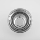 Миска глубокая Доляна «Индия», 1.3 л, d=22 см, нержавеющая сталь - Фото 2