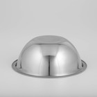 Миска глубокая Доляна «Индия», 1.3 л, d=22 см, нержавеющая сталь - Фото 3