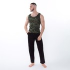 Майка мужская, цвет хаки/пиксель, размер 54 - фото 27462367