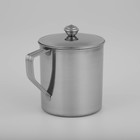 Кружка из нержавеющей стали Доляна «Индия» «Тарун», 600 мл, 13.5×9.5×12 см, с крышкой - Фото 3