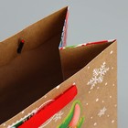 Пакет крафтовый вертикальный «Новогодняя почта», MS 18 × 23 × 10 см - фото 9606522